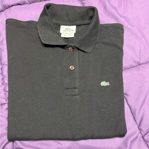 Lacoste Black Charcoal Polo Shirt